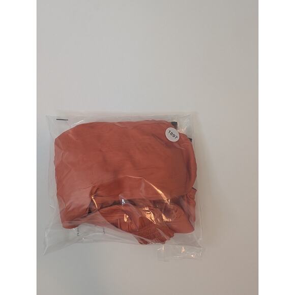 Maje Crinkle-effect satin crop top Orange Size L - Picture 15 of 15